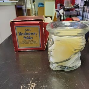 Avon revolutionary soldier vintage candle